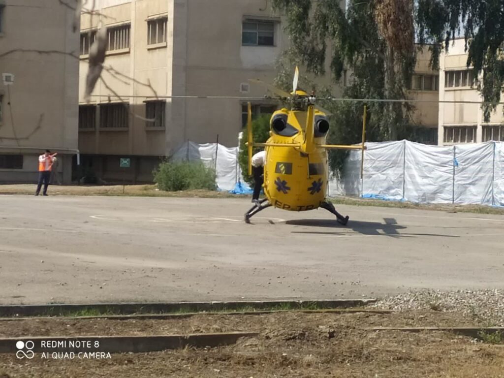 اعزام اورژانسی مادر باردار مبتلا به پره اکلامپسی شدید به مرکز سطح ۳ با بالگرد 1 اعزام اورژانسی مادر باردار مبتلا به پره اکلامپسی شدید به مرکز سطح ۳ با بالگرد